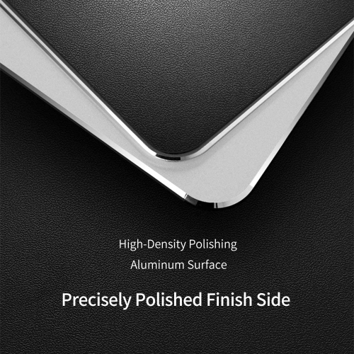Hard Silver Metal Aluminum Mouse Pad Mat Smooth Magic Ultra Thin Double Side Mouse Mat Waterproof Fast and Accurate Control for Gaming and