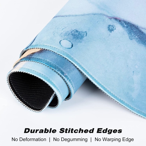 Extended Gaming Mouse Pad, XXL Large Desk Pad 30 x 14 Inch, Big Computer Keyboard Mousepad, Waterproof Mouse Mat with Stitched Edges and Non-Slip