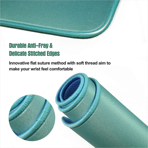 Mouse Pad with Non Slip Blue Rubber Base, Small Computer Mouse Pad Game Mat with Smooth Surface, Anti Fraying Stitched Edge & Washable Mouse Pads for