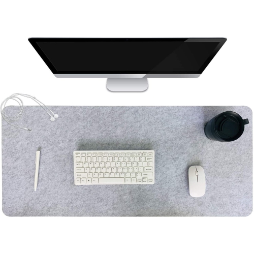 Non-Slip Felt Desk Mat,Office Felt Desk Mat(35.5x15.8 inches), Keyboard Pad, Extra Large Felt Mouse Pad, Suitable for PC,Computers,Keyboard, Laptops,