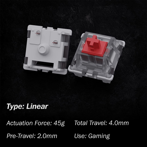 KS-9 RGB Mechanical MX Type Key Switch - Clear top