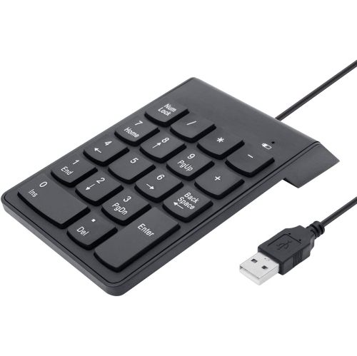 Numeric Keypad,USB Numeric Keypad, USB 18 Key Number Numeric Keypad Keyboard For Laptop/Notebook PC Computer