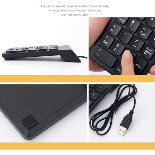 Numeric Keypad,USB Numeric Keypad, USB 18 Key Number Numeric Keypad Keyboard For Laptop/Notebook PC Computer