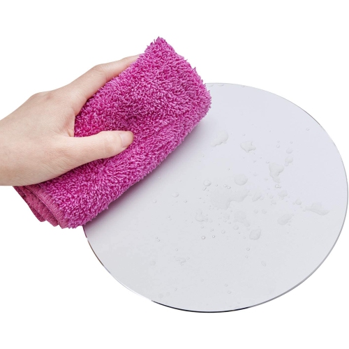 DSKKWS Metal Aluminum Mouse Pad, Office Thin Hard Mouse Mat Leather Surface Double Side Precision Silver and Black Mouse Pads for Fast and Accurate