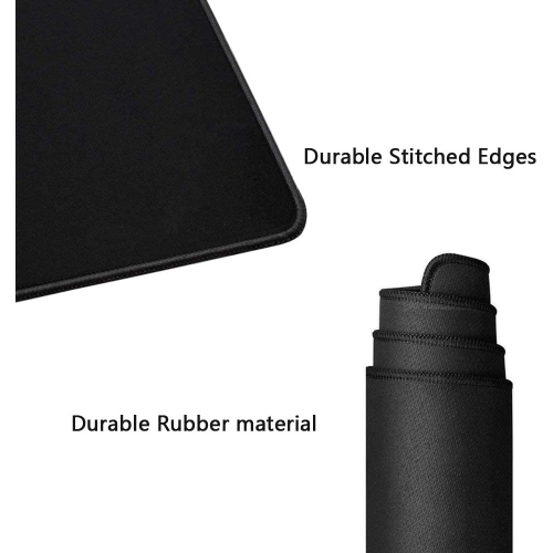 Large Gaming Mouse Pad Extended Mouse Mat Non-Slip Rubber Base Mousepad Desk Mat Keyboard Pad with Stitched Edge for Laptop Notebook Computer Desktop