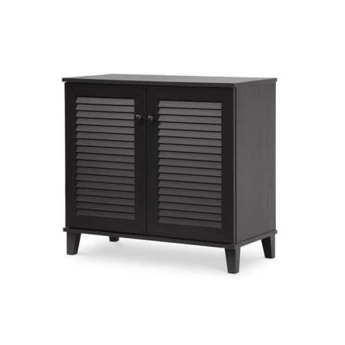 Coolidge 4 Shelf Shoe Cabinet in Espresso