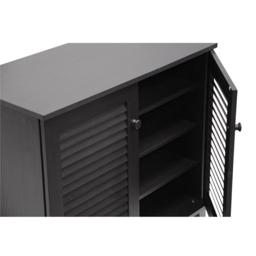 Bowery Hill Shoe Cabinet in Espresso