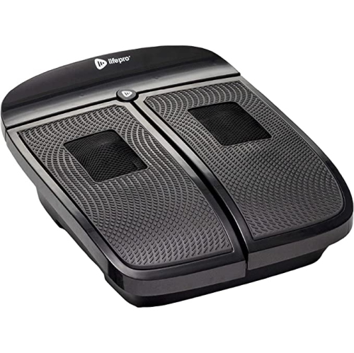LifePro Vitalize Foot Massager Machine 2 in 1 Vibration Plate with Rotating Acupressure Heads for Plantar Fasciitis, Muscle Pain Relief, Stimulate Feet&Leg Circulation refurbished