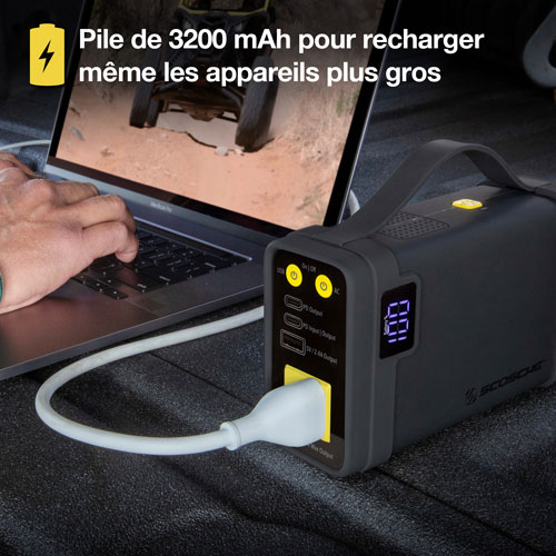 Mini chargeur portatif PowerCube de 32 000 mAh à 4 prises de Scosche