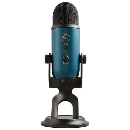 Microphone de jeu USB à condensateur Yeti de Blue Microphones - Noir sarcelle