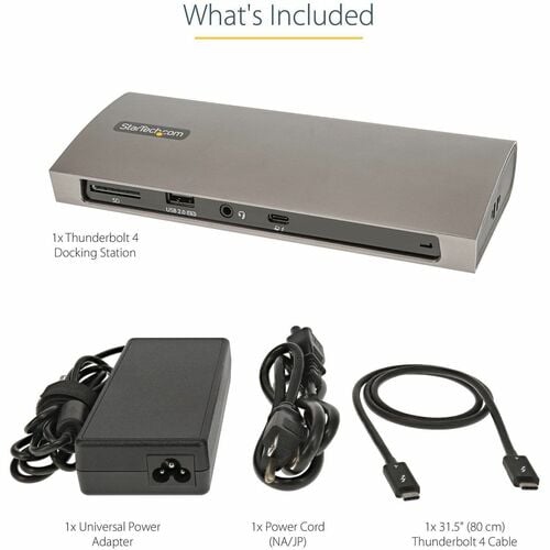 StarTech Thunderbolt 4 Dock 96W - Gray -