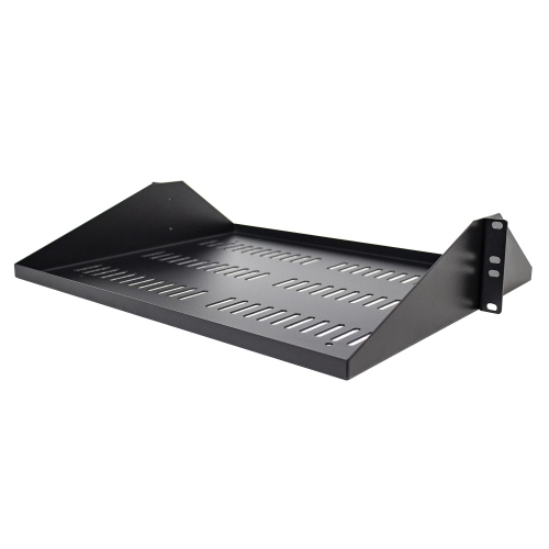 Image 1 of 1.. Startech 2U Vented Rackmount Shelf for 19" AV/Data/Network Equipment 200lbs Weight Capacity -(SHELF-2U-14-CENTER-V)