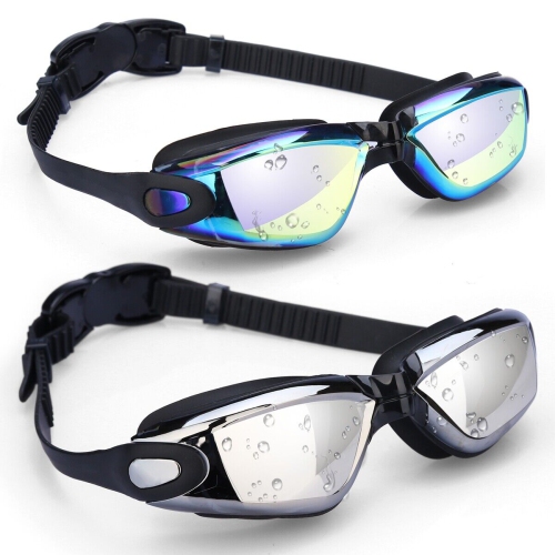 Aqua Wide View Swimming Goggles No Leaking, Anti Fog, UV Protection w/ Free Case