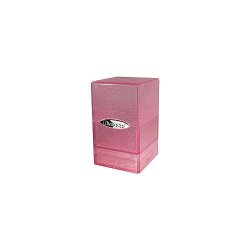 Satin Tower Deck Box: Glitter Pink