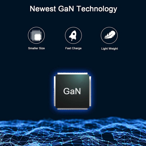 [GaN Tech] Compact 65W USB C Wall Charger with Foldable Plug(2USB-C+1USB-A Port)