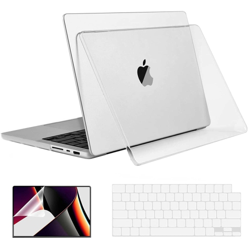 [3 IN 1] Crystal Clear Shell+KB Cover+LCD Film for 2021 MacBook Pro 14" / 16" M1
