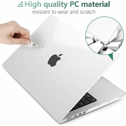 [3 IN 1] Crystal Clear Shell+KB Cover+LCD Film for 2021 MacBook Pro 14" / 16" M1