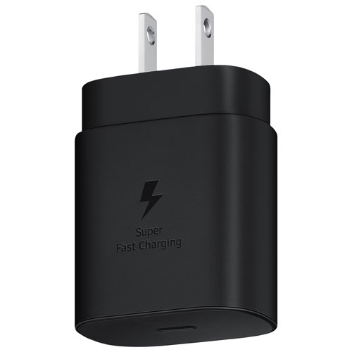 Refurbished - Samsung 25W Fast Charging Wall Charger - Black