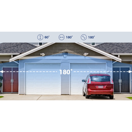 Reolink Dual-Lens 180° Security Camera, 4K Ultra HD, 5GHz/2.4GHz WiFi, Person/Vehicle Detection, Color Night Vision, Two-Way Audio