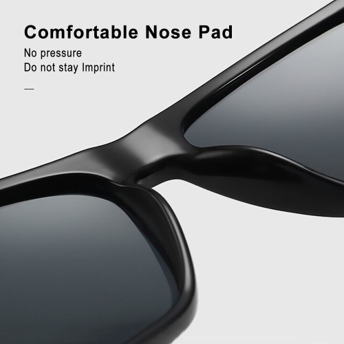 100% UV Blocking Lightweight HD Polarized Sunglasses with Classic Leather Case