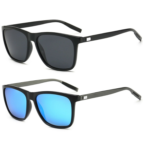 100% UV Blocking Lightweight HD Polarized Sunglasses with Classic Leather Case