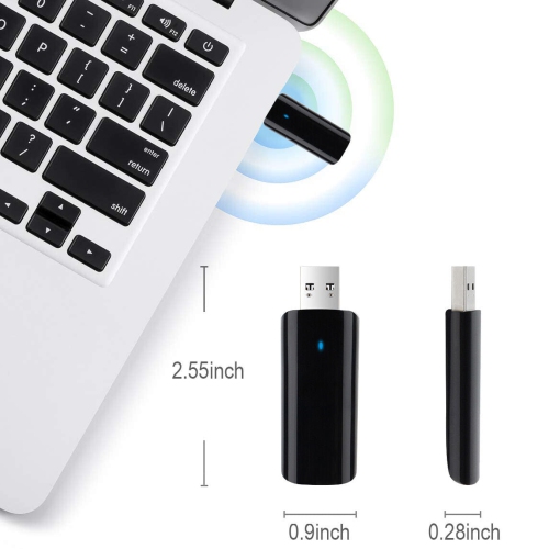 USB 3.0 Wireless WiFi Adapter, AC1300 Dual Band, 5GHz & 2.4GHZ
