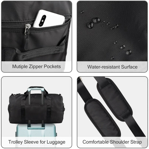 Cabelas Pink / Gray 15” Duffle Bag w/Shoulder Strap MiniBag Catch