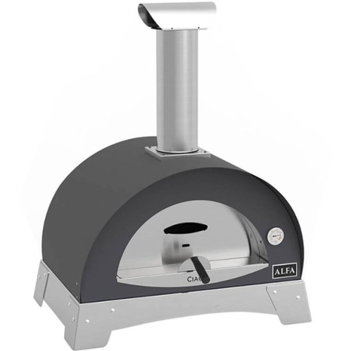 Alfa CIAO Countertop Wood Fired Stainless Steel Pizza Oven - Grey, FXCM-LGRI-T-V2