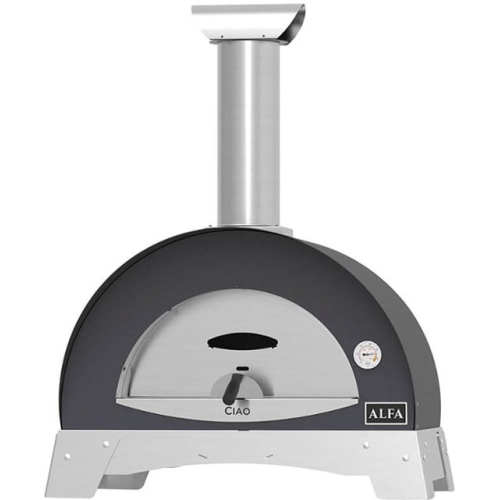 Alfa CIAO Countertop Wood Fired Stainless Steel Pizza Oven - Grey, FXCM-LGRI-T-V2