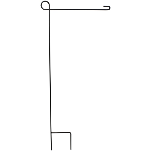 37.75" Black Solid Contemporary Garden Flagpole