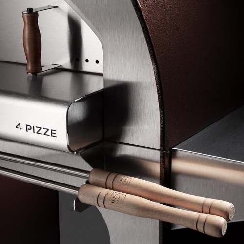 Alfa 4 PIZZE Copper Countertop Wood Fired Pizza Oven - FX4P-LRAM-T