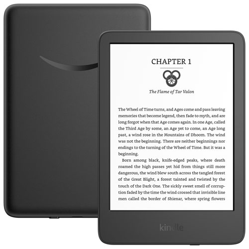 Liseuse numérique à écran tactile 6 po 16 Go Kindle d'Amazon - Noir