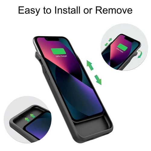 15W Wireless Charging Case Battery Pack with 20W PD for Apple iPhone 13