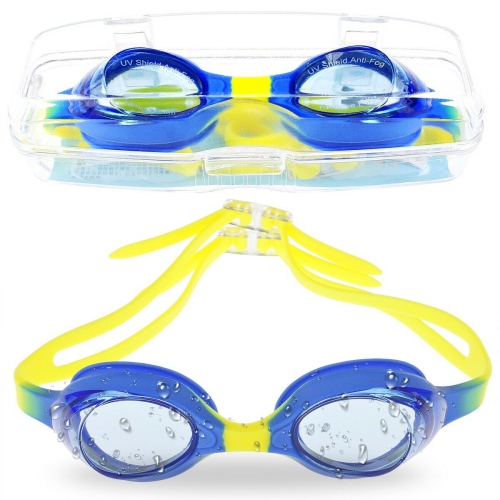 Lunettes de natation pour enfants/enfants [Clear Vision, UV Protection, antibuée, ne fuit pas]