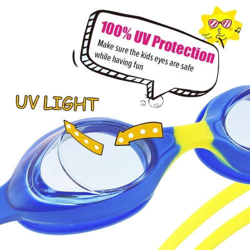 Lunettes de natation pour enfants/enfants [Clear Vision, UV Protection, antibuée, ne fuit pas]