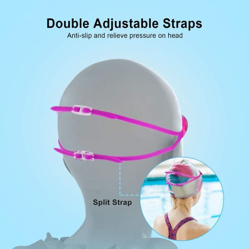 Lunettes de natation pour enfants/enfants [Clear Vision, UV Protection, antibuée, ne fuit pas]