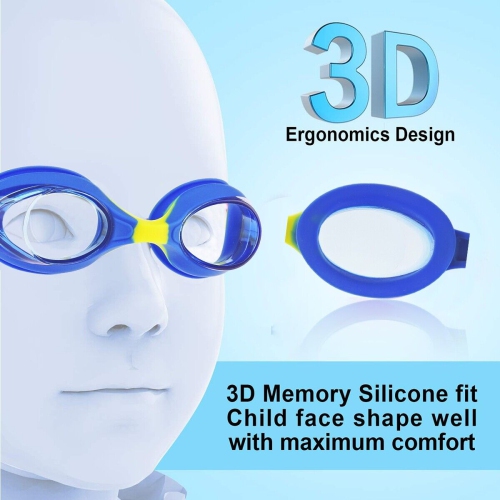 Lunettes de natation pour enfants/enfants [Clear Vision, UV Protection, antibuée, ne fuit pas]