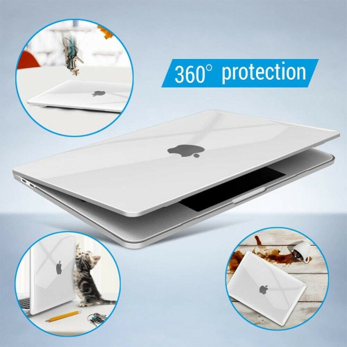 Slim Clear Plastic Shell&Keyboard Cover&HD Film for MacBook Pro 15" A1990/ A1707
