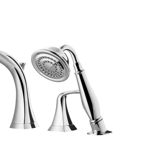 Vinnova Claudius Roman Tub Faucet with Hand Held Shower in Chrome