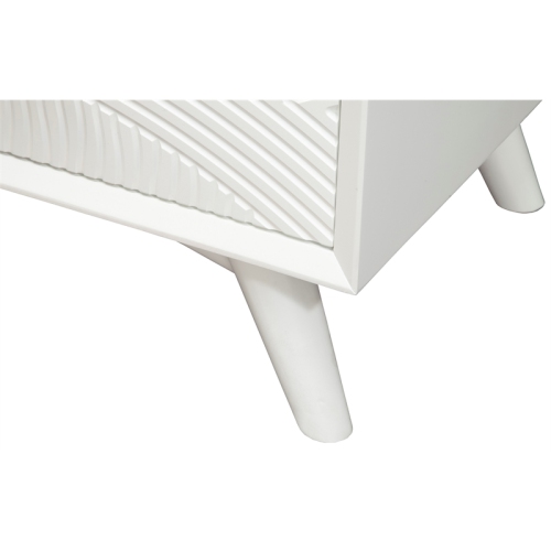 Alpine Furniture Tranquility 2 Drawer Wood Nightstand in White