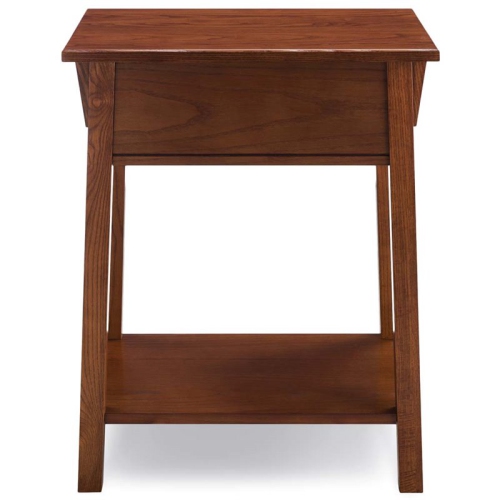 Leick Favorite Finds 1 Drawer Solid Wood Nightstand in Russet Brown