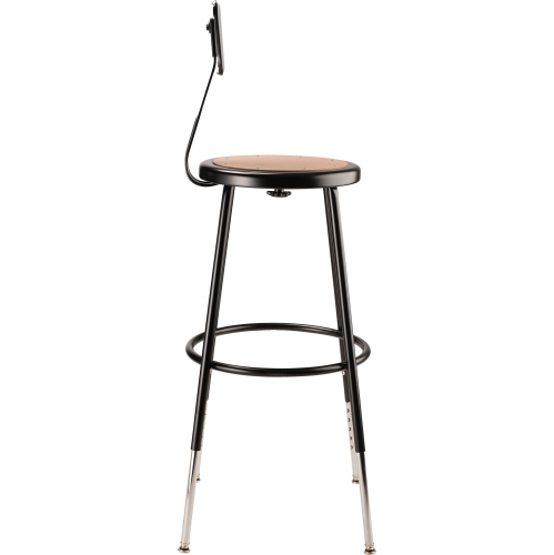 NPS 6200 Series 25-33" Height Adjustable Metal Heavy Duty Stool in Black