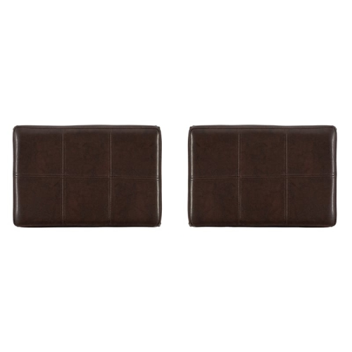 Linon Claridge Wood Set of Two Bar Stools in Brown