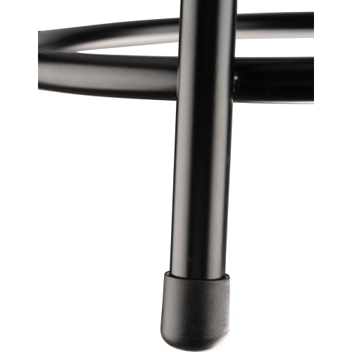 NPS 6200 Series 24" Modern Metal Heavy Duty Stool with Backrest in Black