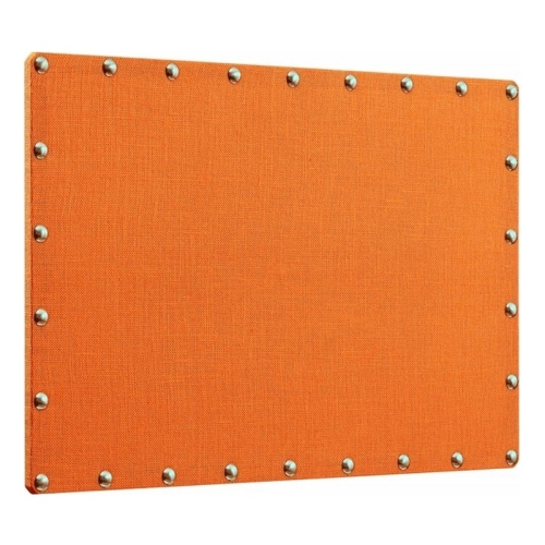 Babillard de bureau en toile de jute Linon, orange