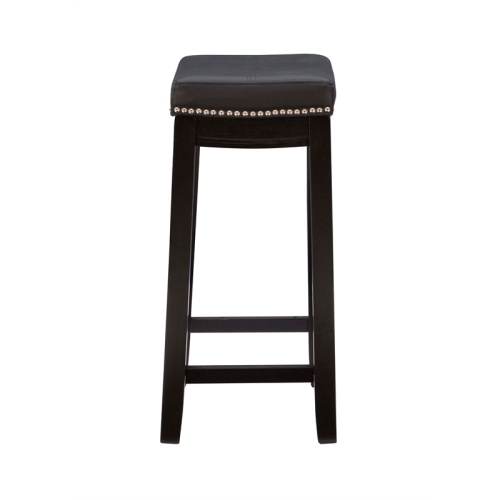 Ensemble de 2 tabourets de comptoir en bois Claridge de Linon, noir
