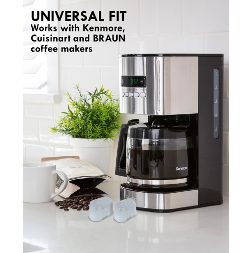 Kenmore/ Keurig/ Cuisinart/ Braun compatible replacement charcoal water filter 12 Pack pure and refreshing taste