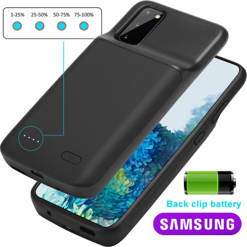 YELLOW-PRICE  for Samsung Galaxy S20/plus/ultra Battery Charging Case Cover Power Bank In Black