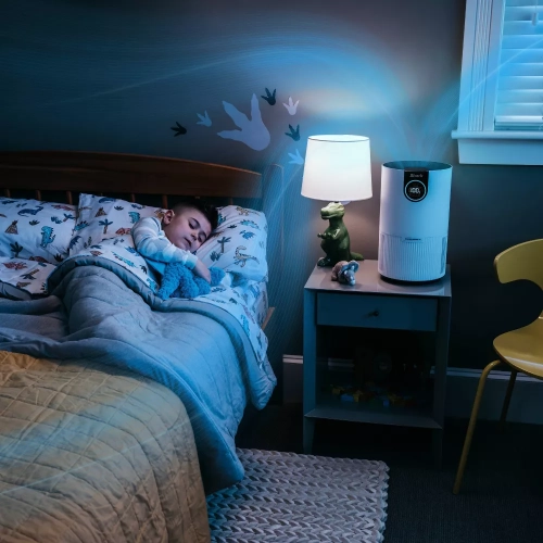 Shark HP201 Purificateur d'air Max avec véritable HEPA, protection antimicrobienne microbienne en blanc - HP201_white