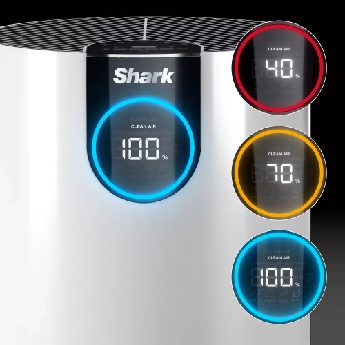 Shark HP201 Purificateur d'air Max avec véritable HEPA, protection antimicrobienne microbienne en blanc - HP201_white